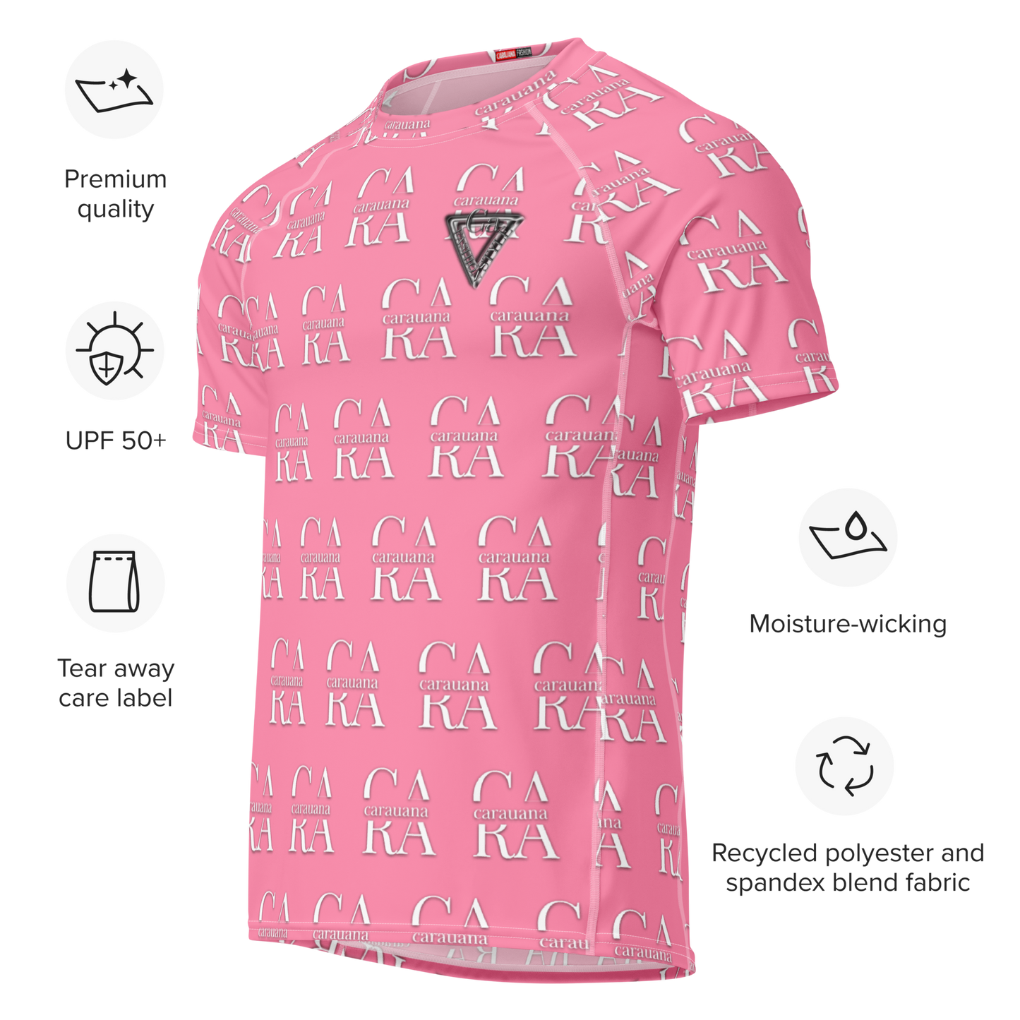 Original CaRaUaNa Rash Guard - Tickle Me Pink Carauana Store