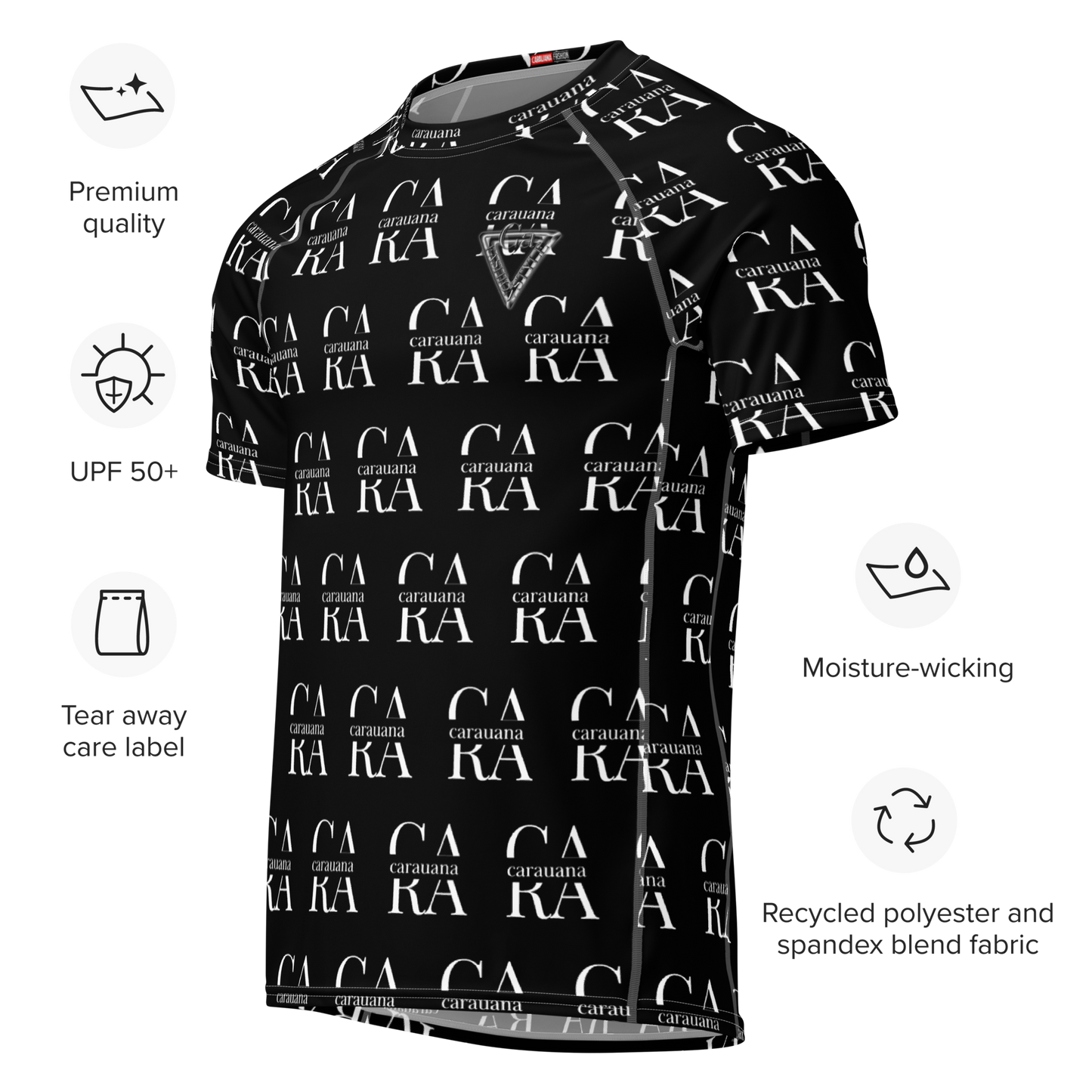 Original CaRaUaNa Rash Guard - BLACK Carauana Store