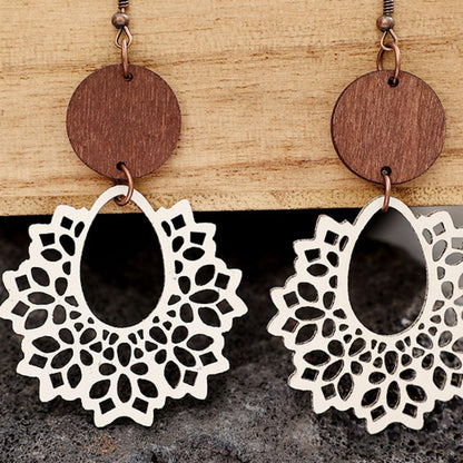 Geometric Cutout Dangle Earrings Carauana Store