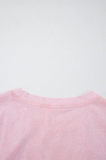 Mineral Wash Cotton Tank Top and Slit Skort Set Carauana Store