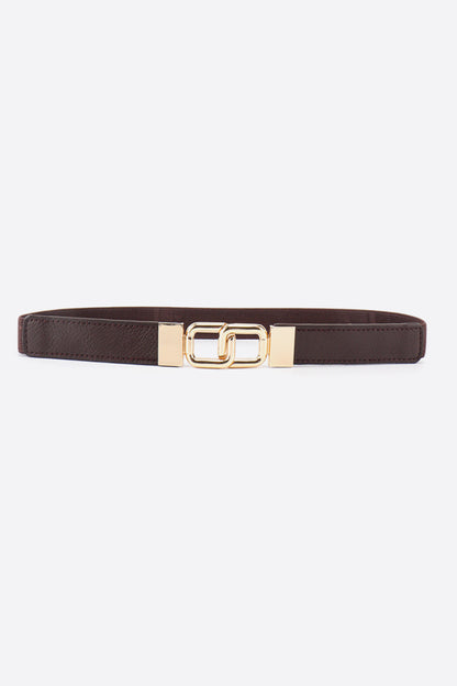 Geometric Double Buckle Elastic Belt Carauana Store