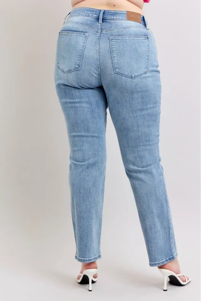 Judy Blue Plus Size High Waist Dad Jeans Carauana Store
