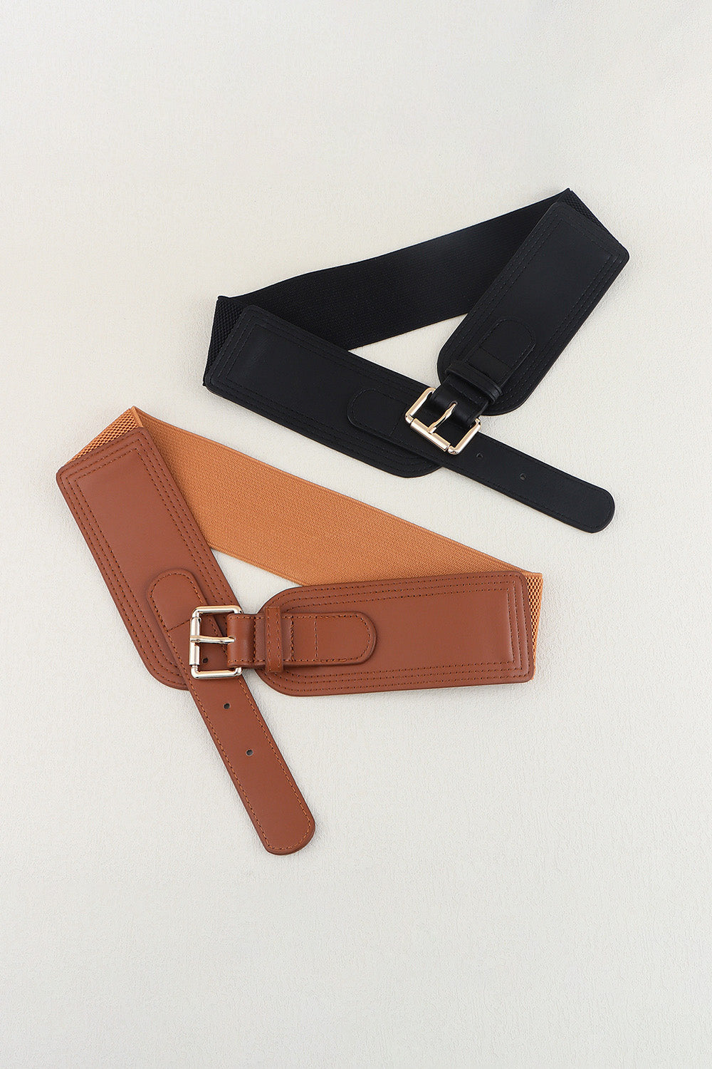 Elastic Wide PU Belt Carauana Store
