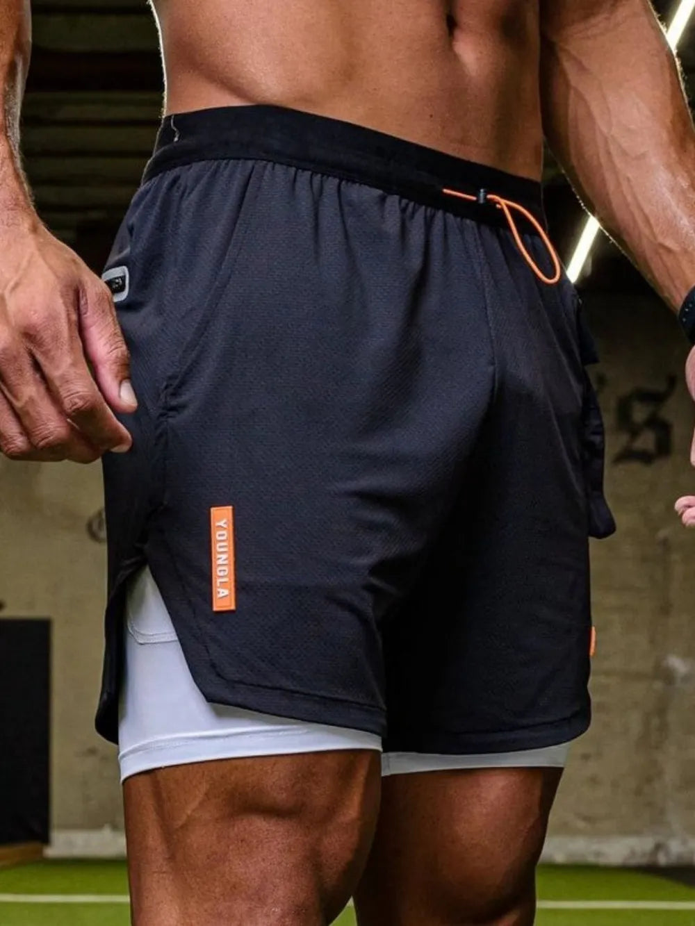 Men's Plus Size Drawstring Shorts Carauana Store