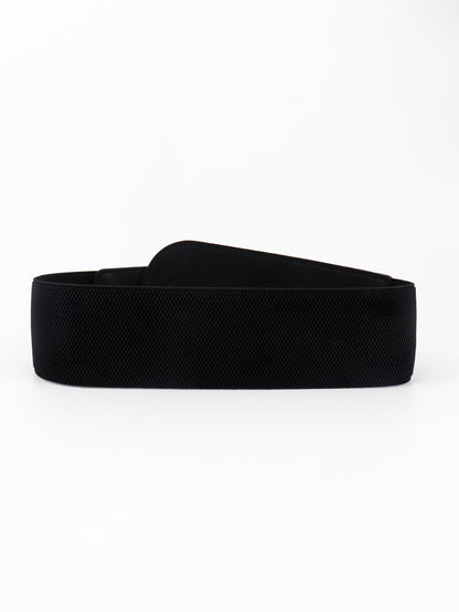 PU Elastic Wide Belt with Alloy Buckle Carauana Store