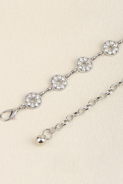 Rhinestone Decor Zinc Alloy Belt Carauana Store