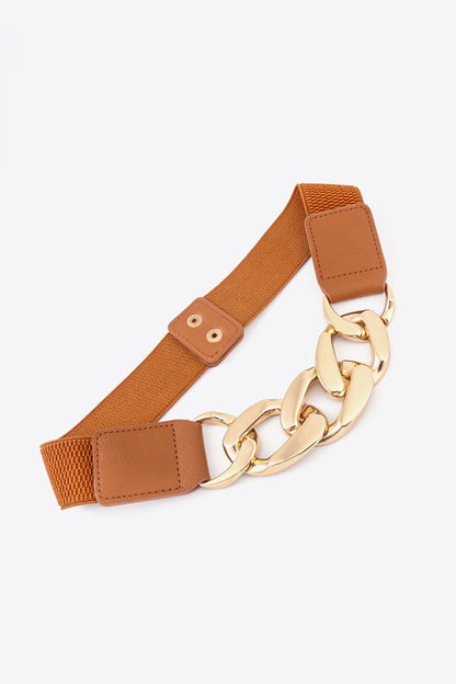 Chain Detail Elastic Belt Carauana Store