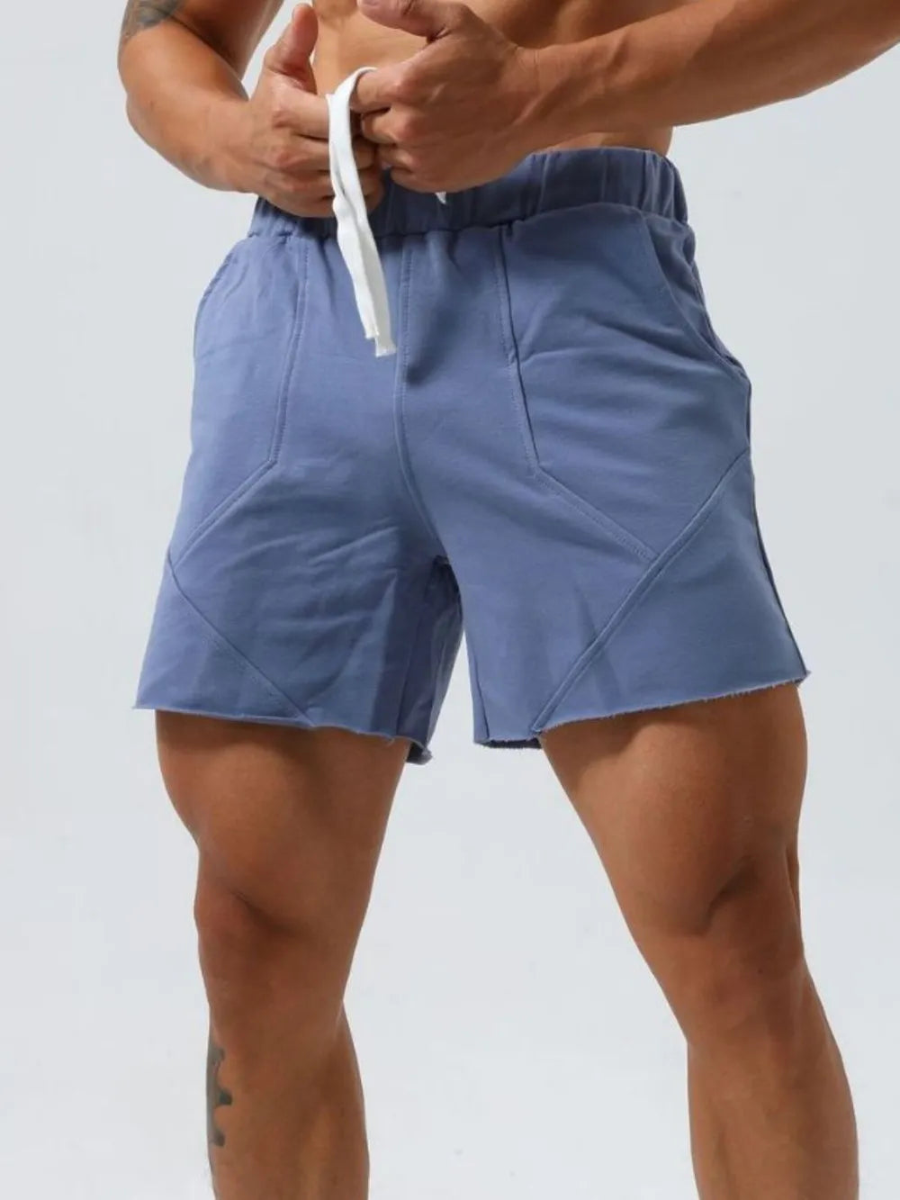 Men's Plus Size Drawstring Elastic Waist Shorts Carauana Store