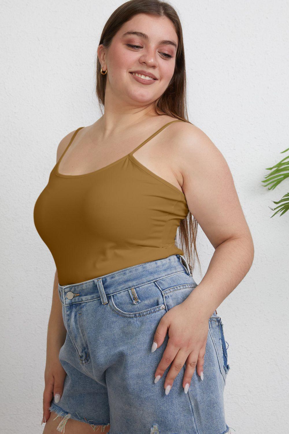 Basic Bae Full Size Round Neck Slim Cami Carauana Store