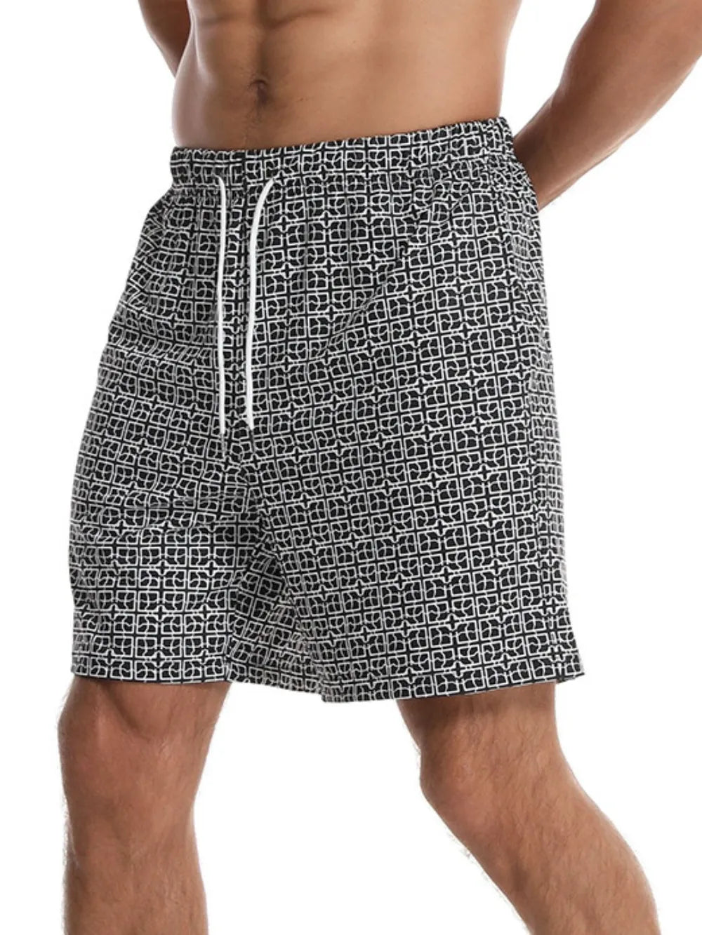 Men's Drawstring Printed Shorts with Pockets Carauana Store