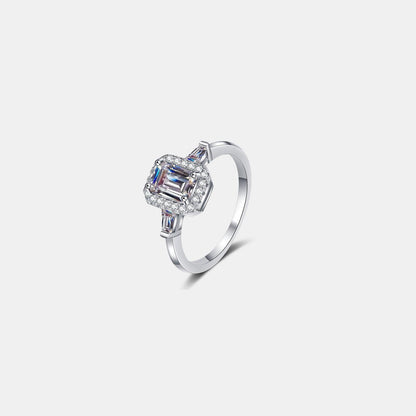 1 Carat Moissanite 925 Sterling Silver Ring Carauana Store