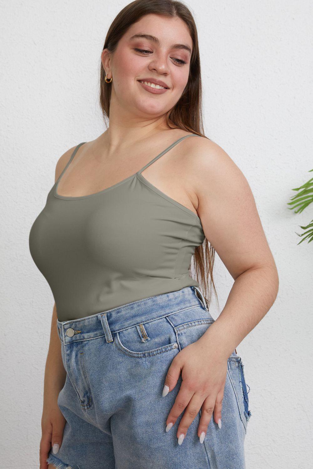 Basic Bae Full Size Round Neck Slim Cami Carauana Store