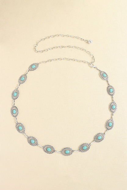 Vintage Turquoise Alloy Belt Carauana Store