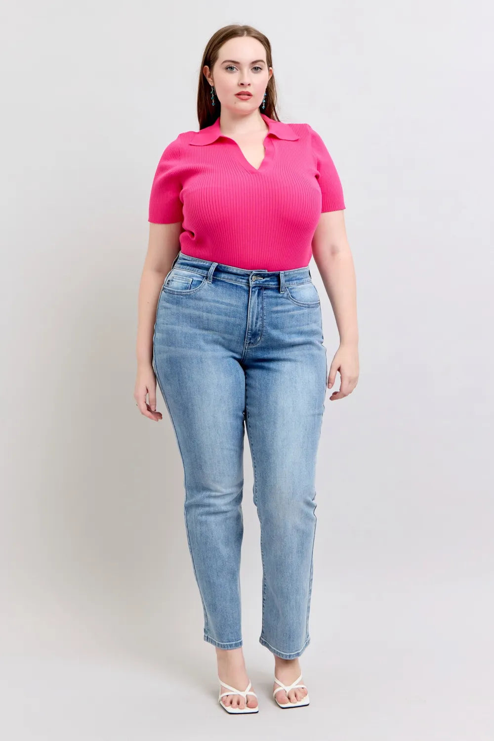 Judy Blue Plus Size High Waist Dad Jeans Carauana Store