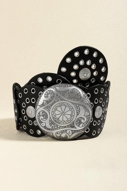 Vintage PU Leather Wide Belt Carauana Store