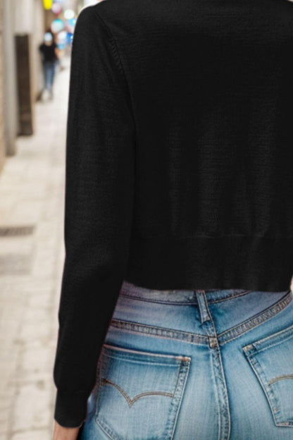 Button Up Long Sleeve Cardigan Carauana Store