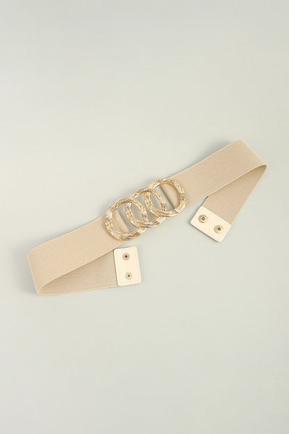 Zinc Alloy Buckle Elastic Wide Belt Carauana Store