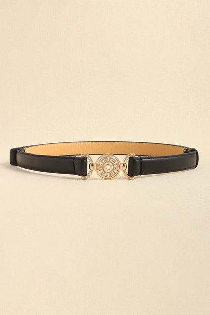 Rhinestone Decor PU Leather Belt Carauana Store