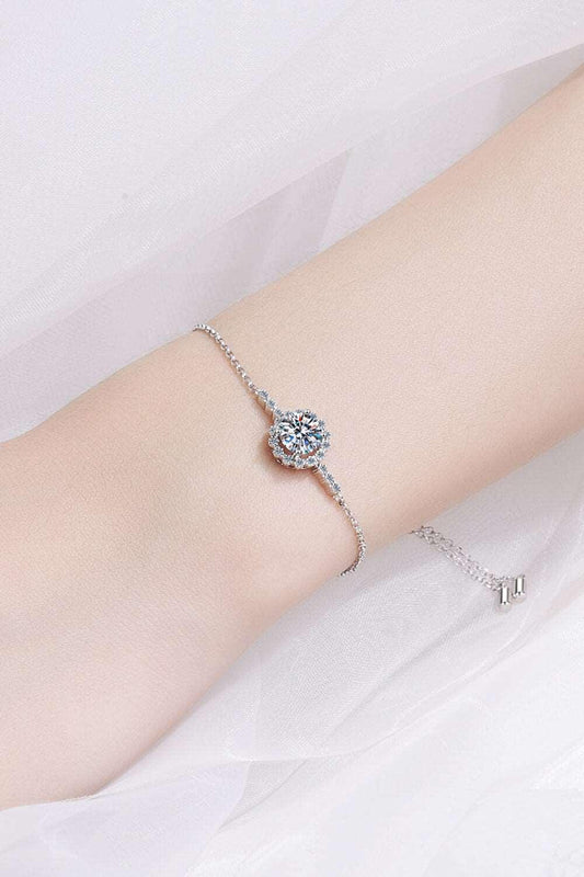 1 Carat Moissanite Chain Bracelet Carauana Store