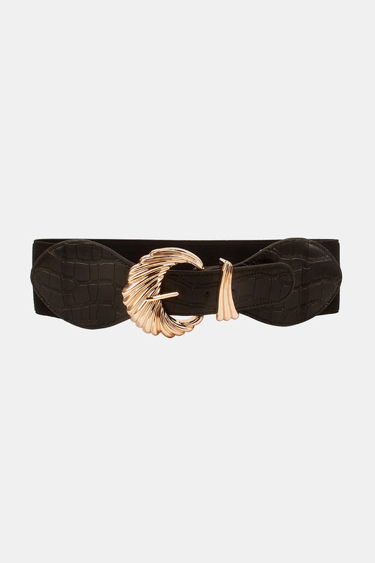Shell Alloy Buckle Elastic Belt Carauana Store