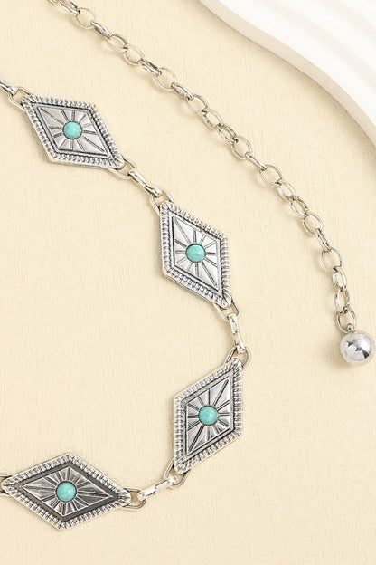 Vintage Turquoise Alloy Belt Carauana Store