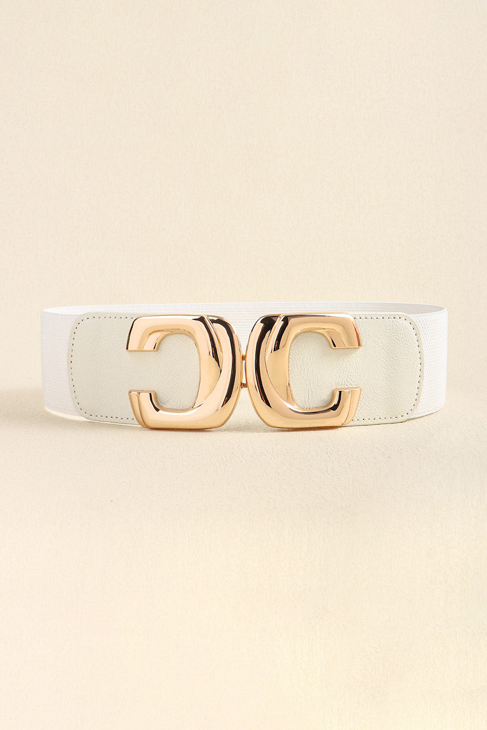 Zinc Alloy Buckle Elastic Wide Belt Carauana Store