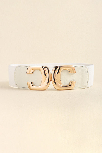 Zinc Alloy Buckle Elastic Wide Belt Carauana Store
