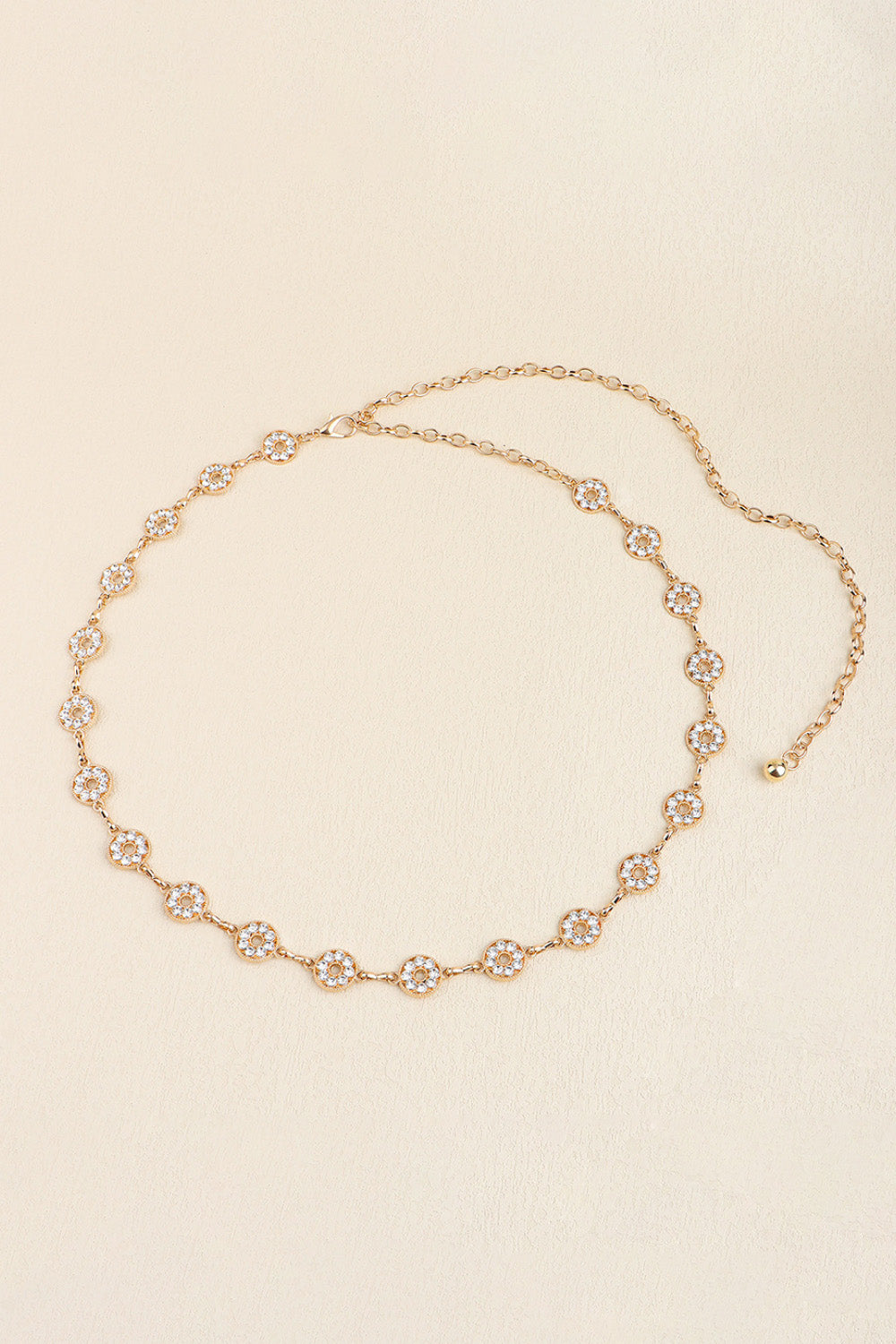 Rhinestone Decor Zinc Alloy Belt Carauana Store