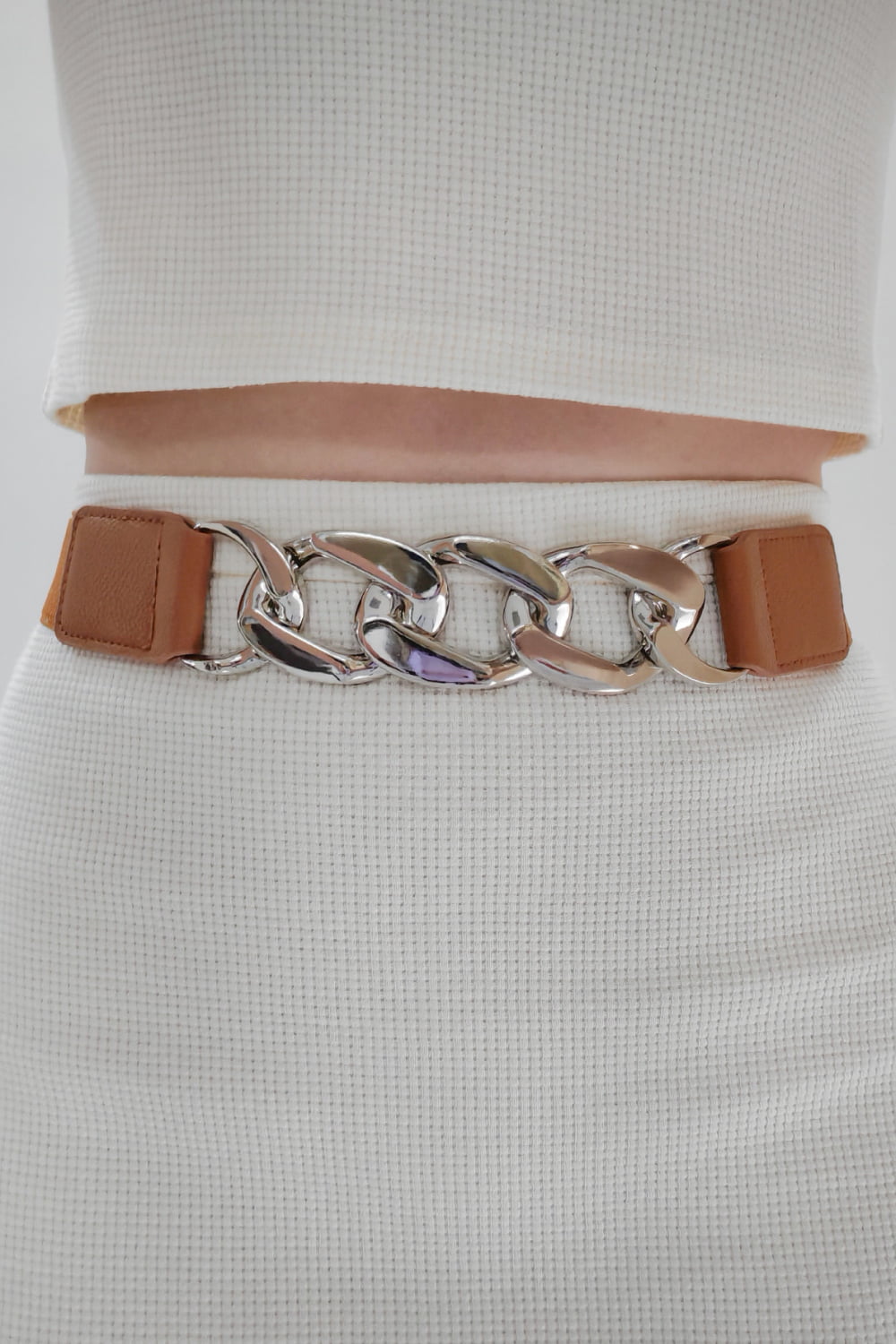Chain Detail Elastic Belt Carauana Store