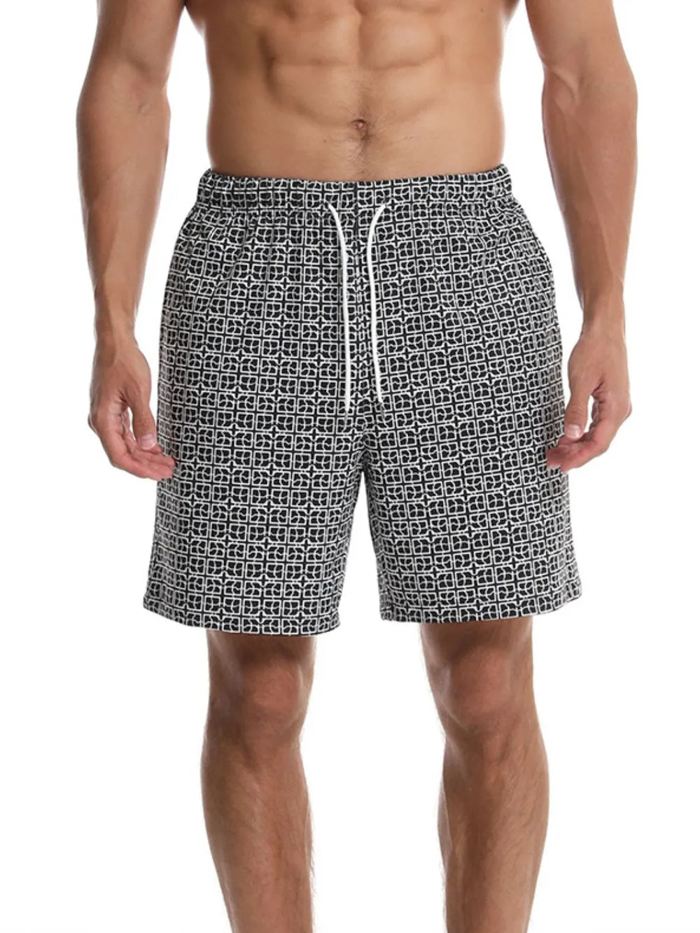 Men's Drawstring Printed Shorts with Pockets Carauana Store