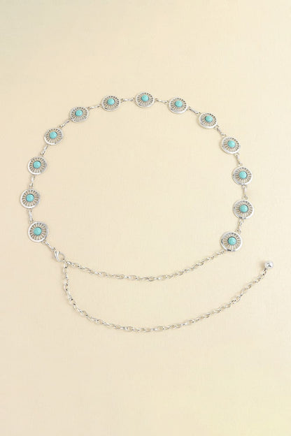 Vintage Turquoise Alloy Belt Carauana Store