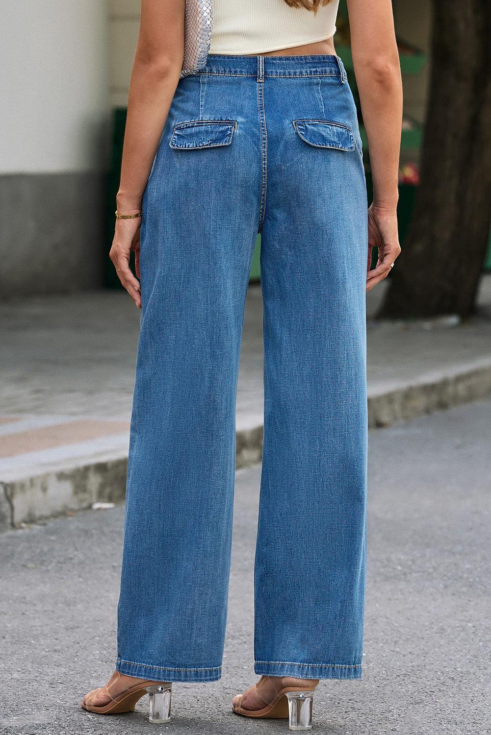 High Waist Wide Leg Jeans Carauana Store
