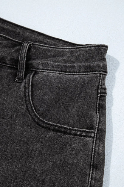 Raw Hem High Waist Denim Shorts Carauana Store