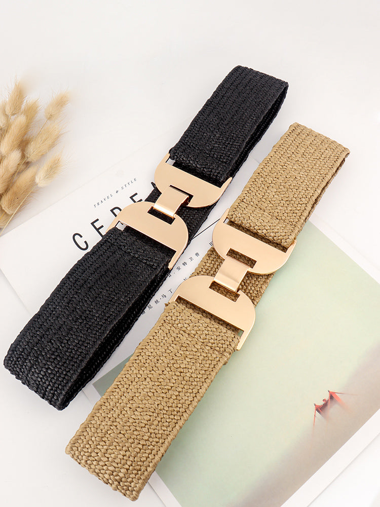 Alloy Buckle Elastic Belt Carauana Store