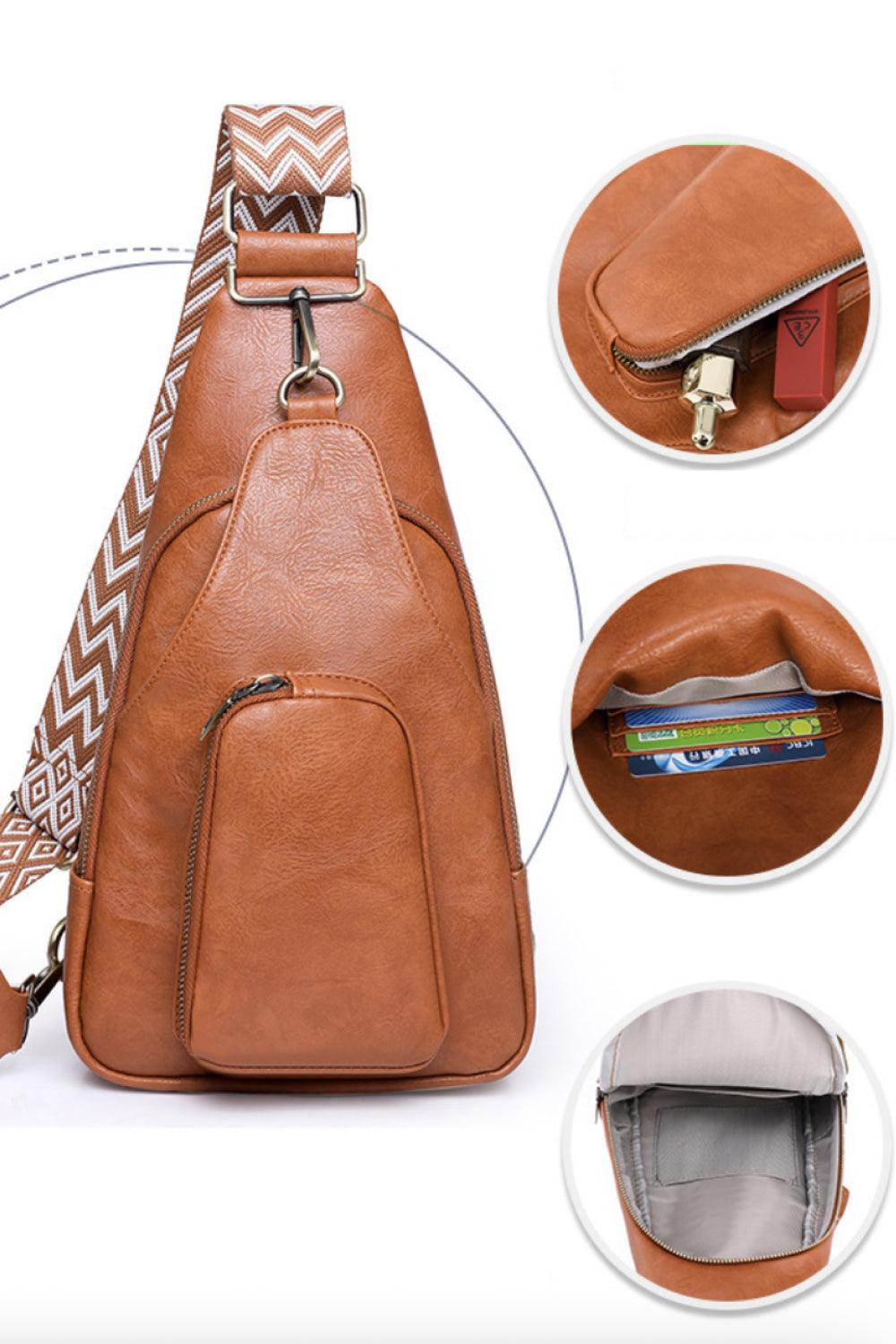 Adored Take A Trip PU Leather Sling Bag Carauana Store
