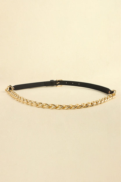 PU Leather Chain Belt Carauana Store