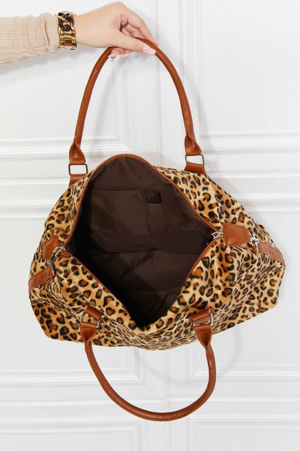 Animal Print Brushed Weekender Bag Carauana Store