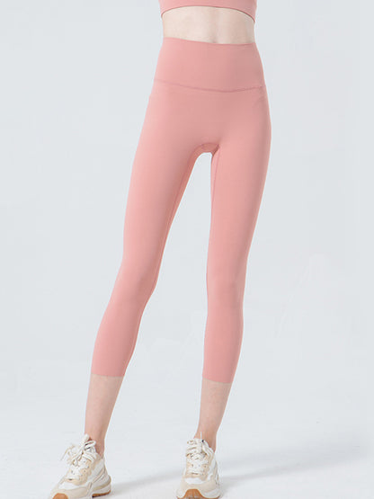 Wide Waistband Cropped Sports Leggings Carauana Store