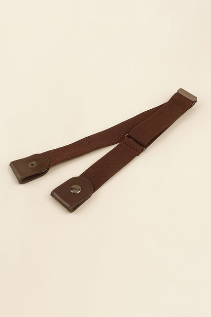 PU Elastic Snap Closure Belt Carauana Store