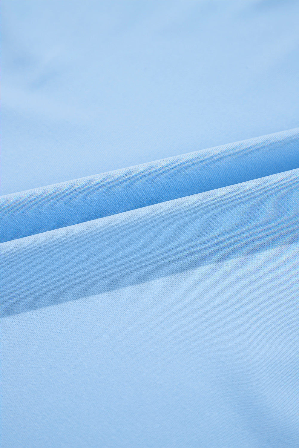 Beau Blue Floral Mesh Puff Sleeve Crew Neck Top