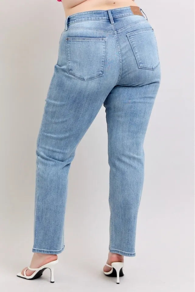 Judy Blue Plus Size High Waist Dad Jeans Carauana Store