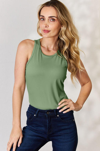 Basic Bae Full Size Round Neck Racerback Tank Carauana Store