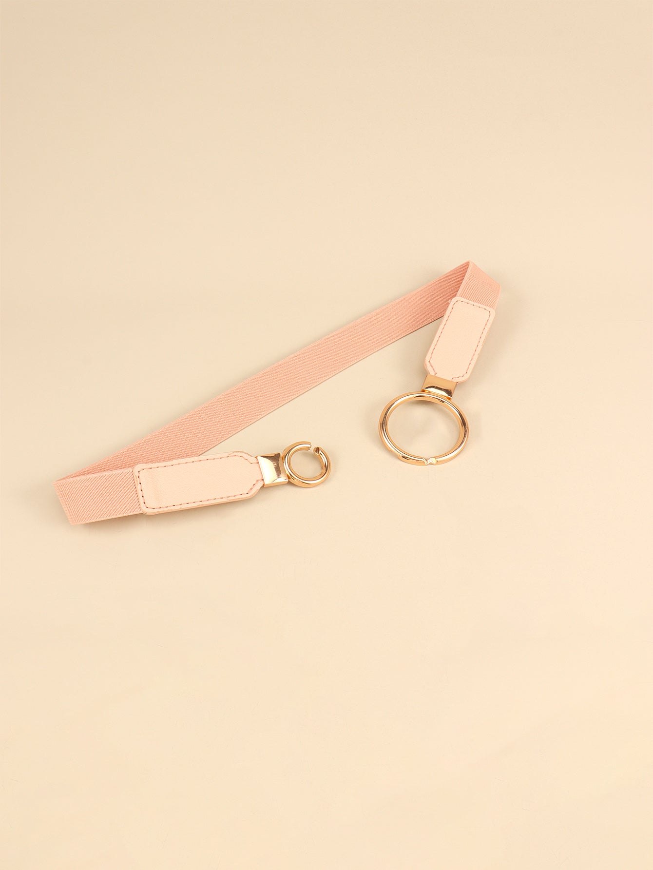 Double Ring Buckle Elastic PU Belt Carauana Store
