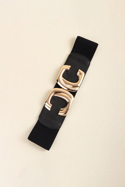 Zinc Alloy Buckle Elastic Wide Belt Carauana Store