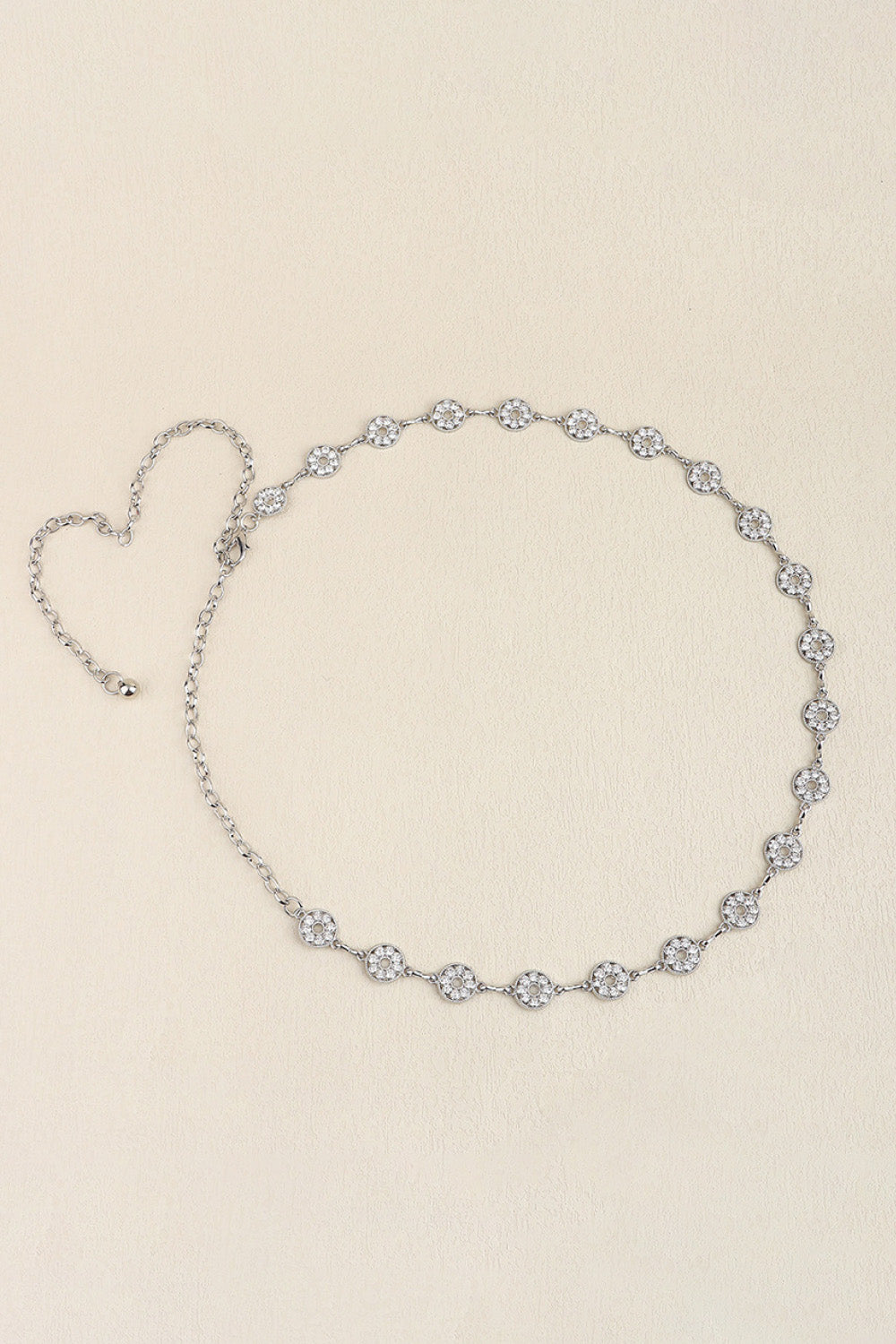 Rhinestone Decor Zinc Alloy Belt Carauana Store