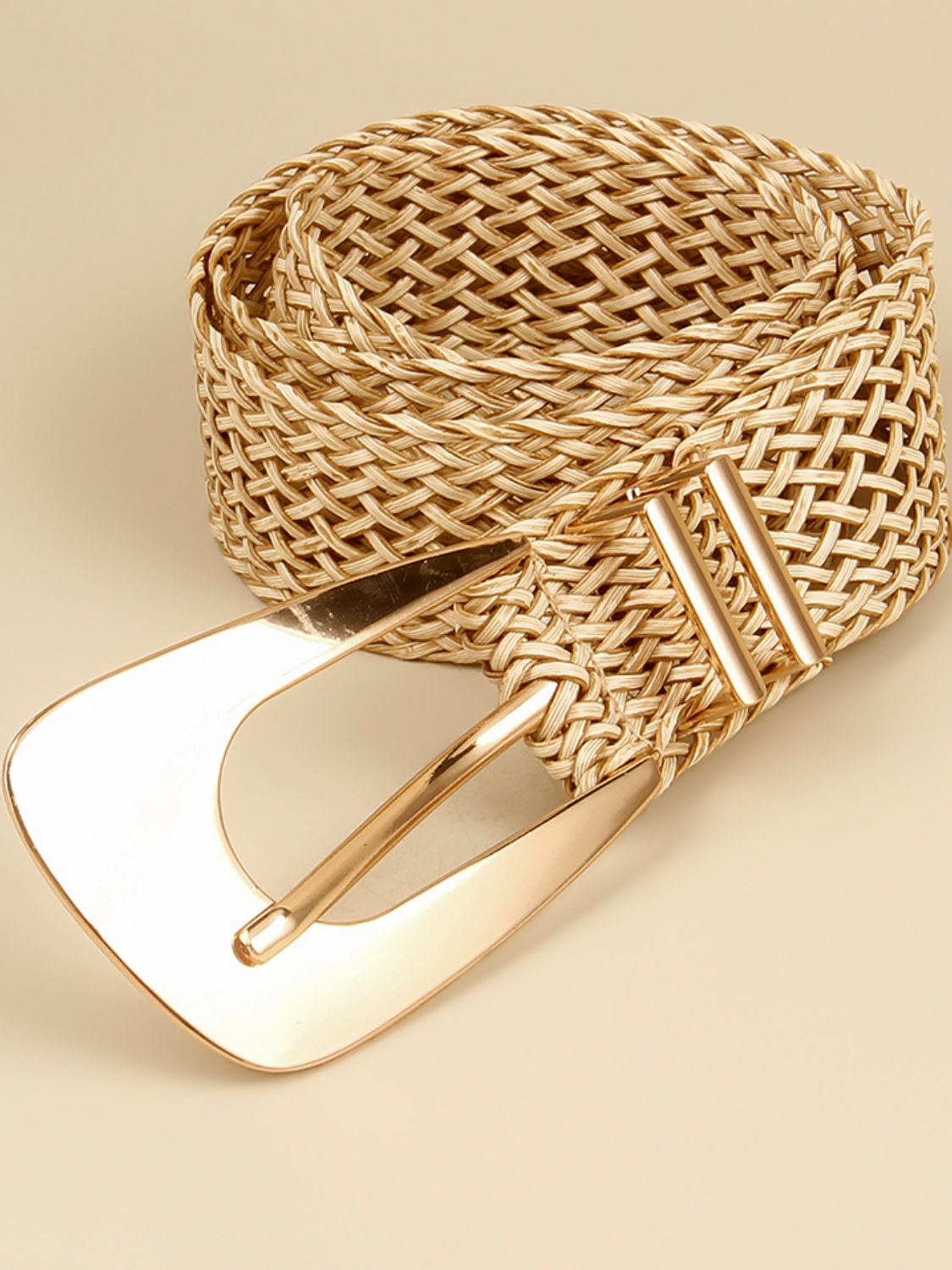 Irregular Buckle Braid Belt Carauana Store