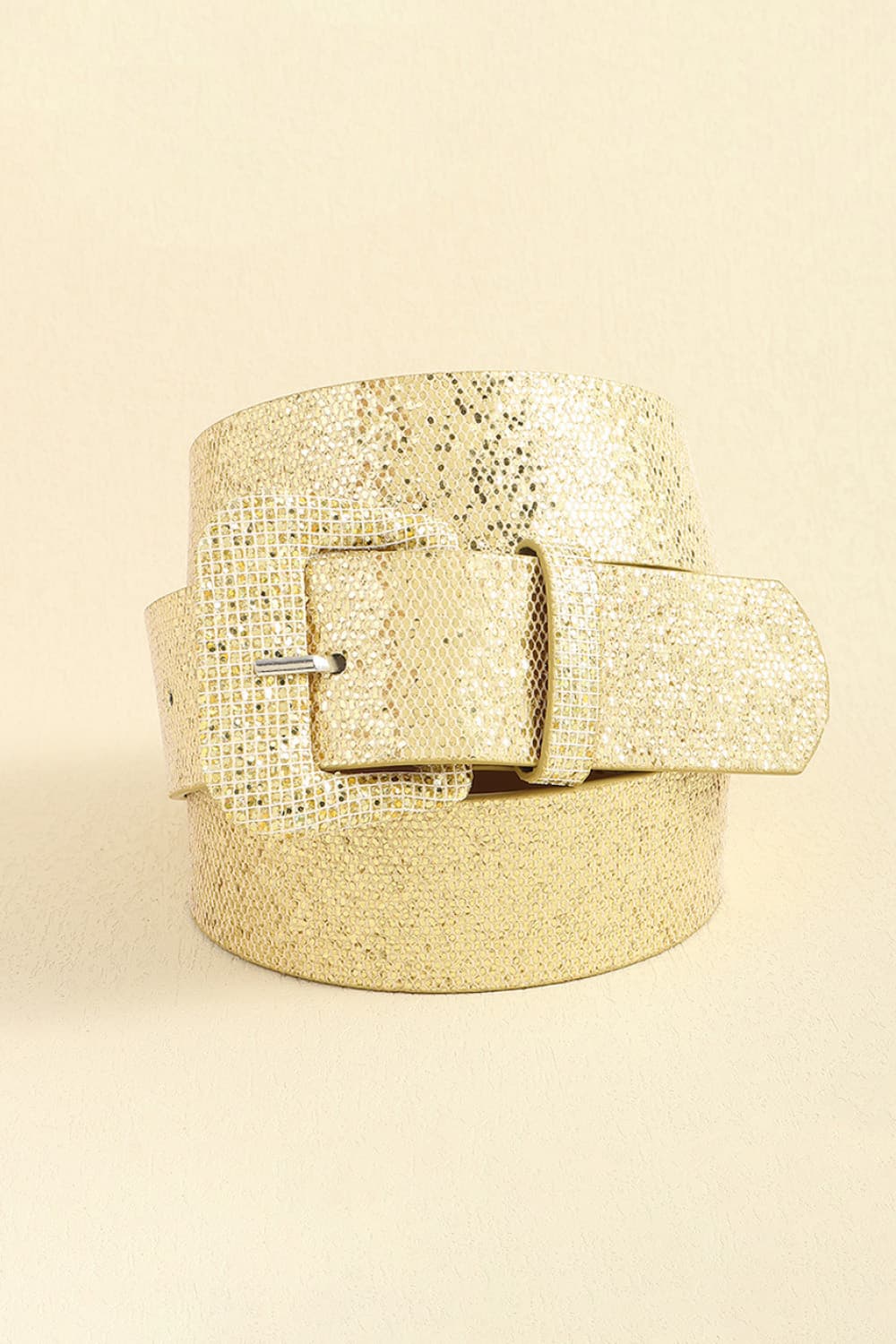 Glitter PU Leather Belt Carauana Store