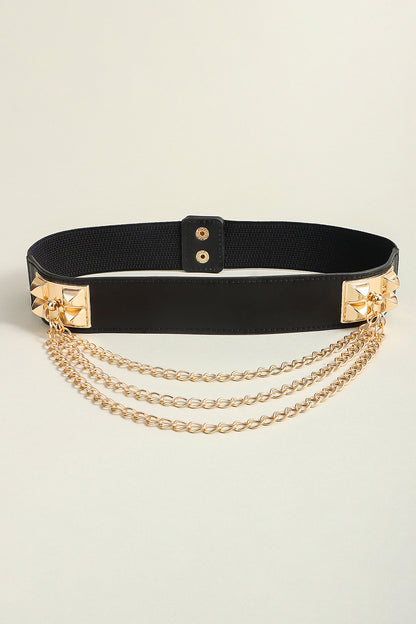 Elastic Belt with Chain Carauana Store