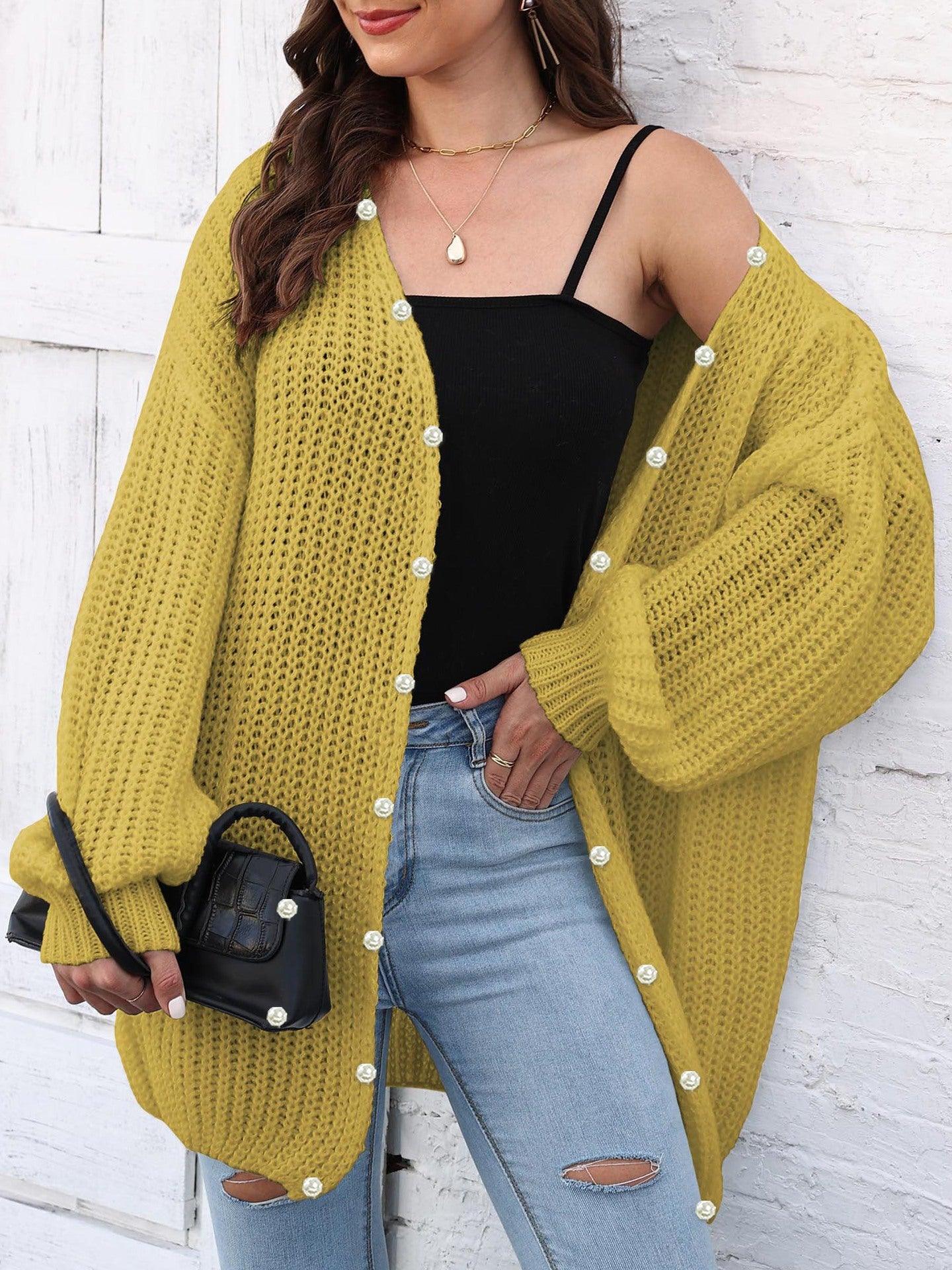 Open Front Long Sleeve Cardigan Carauana Store