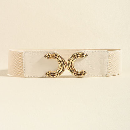 Double C Buckle Elastic Belt Carauana Store